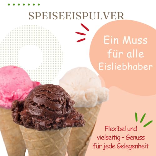 Gino Gelati Karamell Eis Speiseeis Pulver, verschiedene Sorten, Softeispulver, Natürliche Farbstoffe, Softeis selbst machen, einfache Zubereitung, Made in Germany (10 Kg, Karamell) – Bild 7