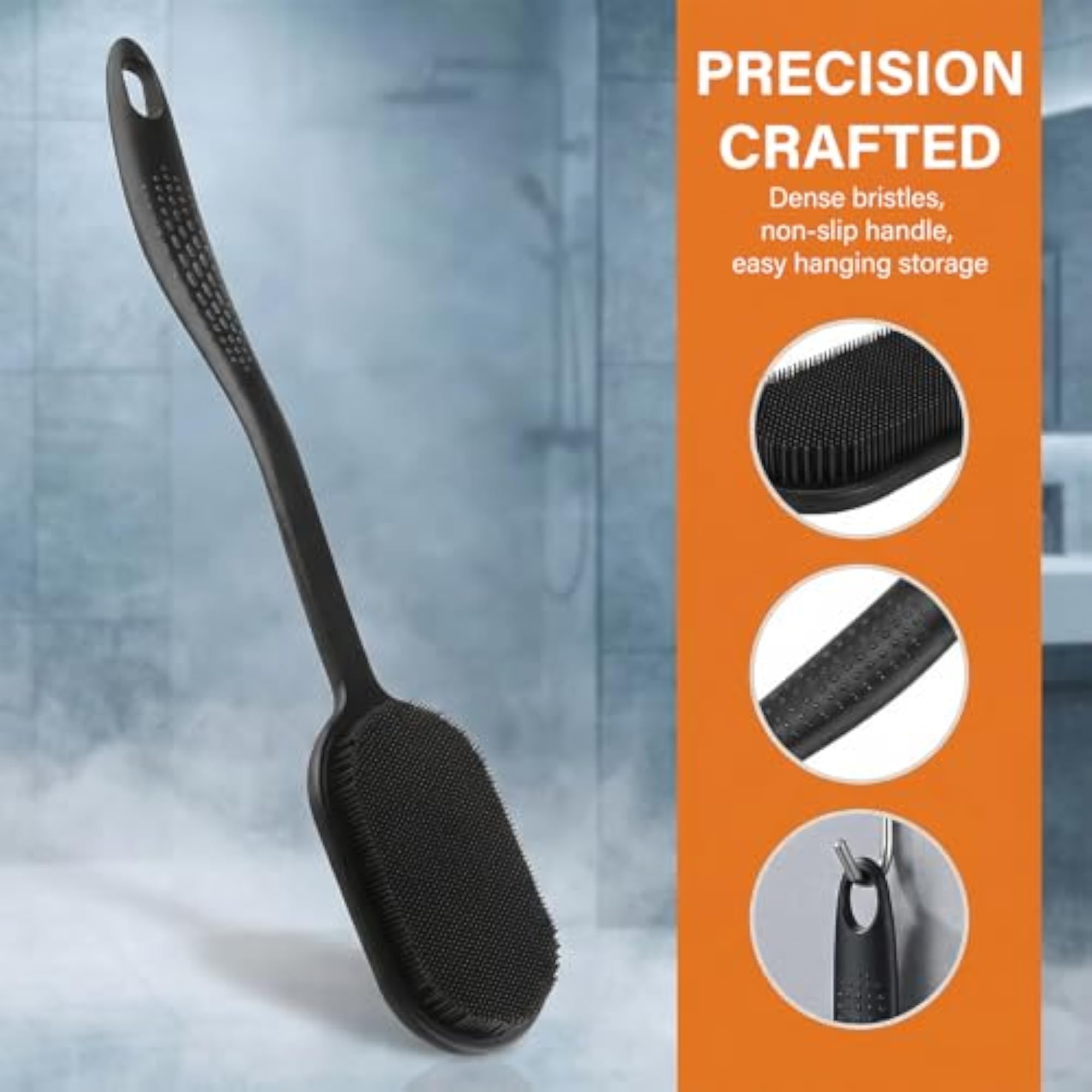 42cm Silicone Back Scrubber for Shower
