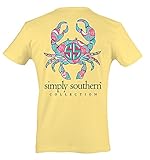 Simply Southern Preppy T-Shirt - Crab on a Sunrise Large