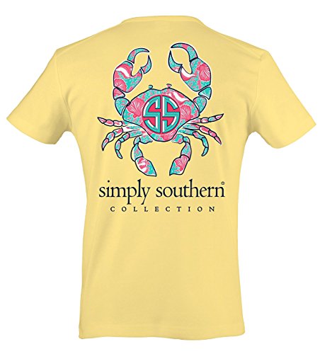 Simply Southern Preppy T-Shirt - Crab on a Sunrise Large