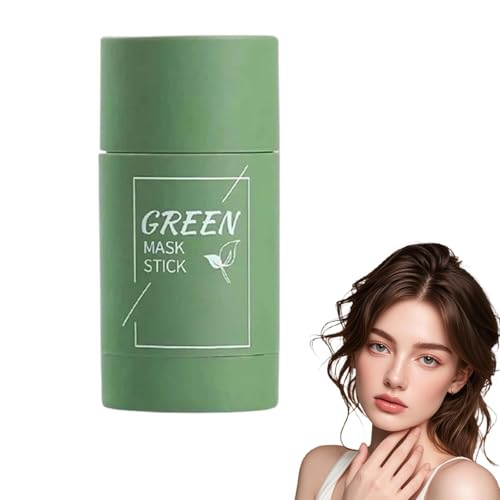 DermaEase G-reen Tea Deep Cleanse Mask Sticks,Green Tea Face Masks,Green Mask Stick for Face,Mask Stick for Pore Cleansing,Blackhead Remover Mask,Green Tea Clay Stick for Women Men of All Skin (1Pcs)