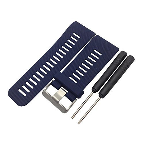 Pulseira Homyl Soft Silica Pulseira e fecho cromado de reposição para relógio Garmin Vivoactive HR F