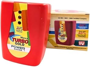 Supermaxx Gold Turbo Power Saver Device - Electric Bill Saver (Power Saver & Money Saver) Electricity Bill - Everyday Device for Home