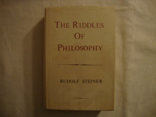 The riddles of philosophy: Steiner, Rudolf: Amazon.com: Books