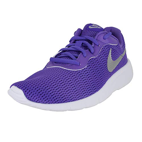 Nike Kids Tanjun (GS) Psychic Purple Silver White Size 5.5