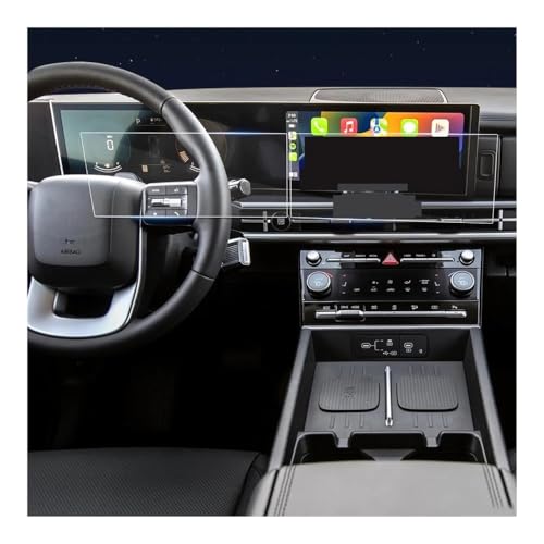 Film protection navigation PET 12.3" Santa Fe 2024 (2 Pcs) - Protection écran GPS auto