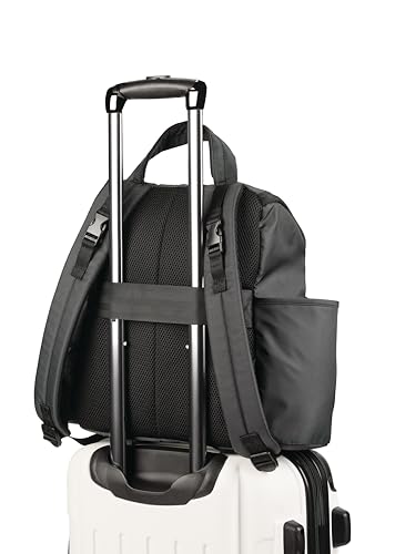 Image of Skip Hop Diaper Bag Backpack with Portable Changing Pad Adjustable Pocket for 30 oz Tumblers 9 Total Pockets Insulated Packing Cubes Luggage Sleeve & Stroller Straps Fits a 14 inch Laptop Forma Next Black