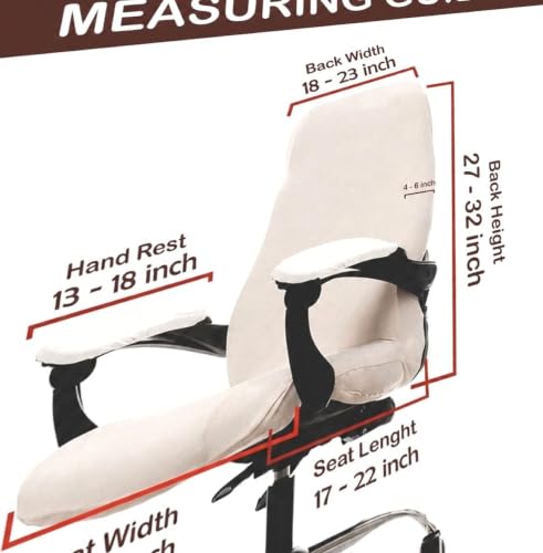 Image of Stretchable Office Chair Cover for Computer Chair Seat and Backrest
