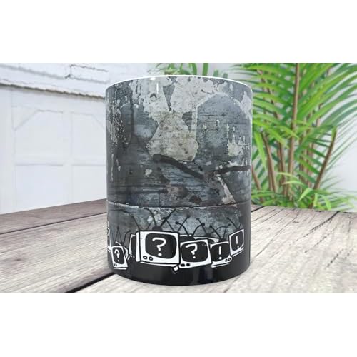 La Huella Taza personalizada Banksy (La TV manda). Para todos los amantes de este famoso, enigmático y reconocido artista urbano.