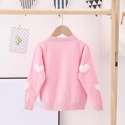 EnJoCho Kids Girls Coat Winter Windproof Thicken Coat Jacket Child Warm Button Outerwear Girl Winter (White, 3-4 Years)2