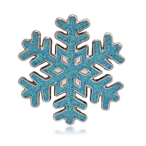 Image of Snowflake Glitter Soft Enamel Pin