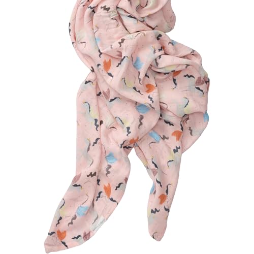 Image of Loulou Lollipop Muslin Swaddle Blanket for Baby Boy & Baby Girl - Soft Breathable Muslin Wrap, 47 inchx47 inch Receiving Blanket for Newborn & Toddler - Unicorn Ballet