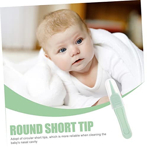 Hemoton Precision Tweezers 25 Pcs Booger Clip Abs Baby Toiletries Round Head Pink Stuff Cleaner #TOP5