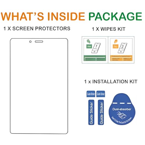 Image of Tempered Glass for Samsung Galaxy Tab A 8.0 Screen Protector Guard for Samsung Galaxy Tab A 8.0 Tablet (Sm-T295 / T290) (2019) - 1 Pack