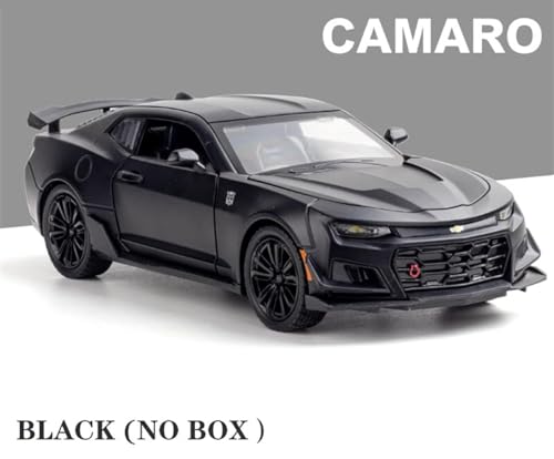 Image of Metal Pull Back Diecast Car 1:32 Chevrolet Camaro Toy Car Multicolor Pull Back Car Model with Sound Light Boys Gifts Toys for Kids【Pack of 1】