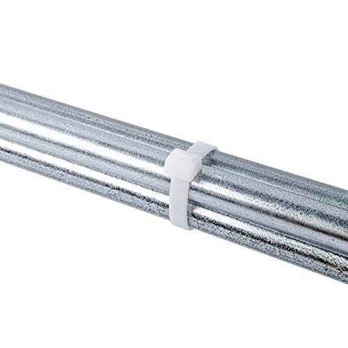 Image of Gardner Bender 46-424 Heavy-Duty Cable Tie, 24 inch, 180 lb, Electrical Wire and Cord Management, Nylon Zip Tie, 50 Pk, Natural White