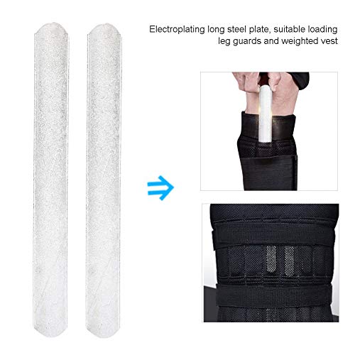 Vest Steel Plate, 2Pcs Adjustable Strength Training Steel Plate with Round Head Design, 15cm, Weight-bearing Equipment - Image 2