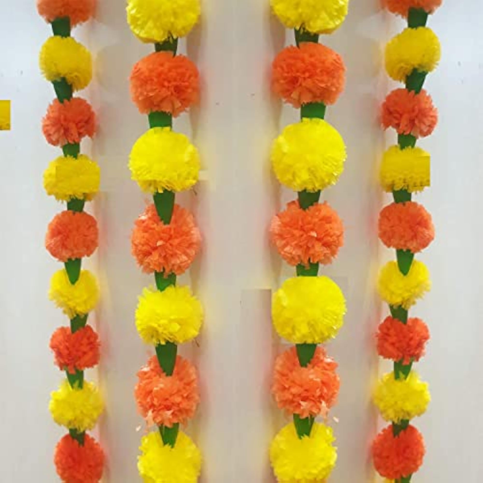 Marigold Garland for Decoration, Artificial Flowers