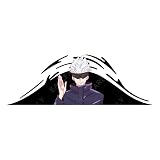 EARLFAMILY 5.1'' for Jujutsu Kaisen Anime Car Accessoires Stickers Vinyl Sunscreen Windows Gojo Deca