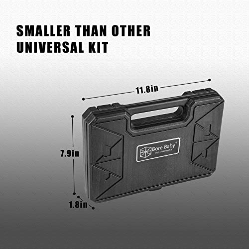 Bore Baby Gun Cleaning Kit Universal Supplies For Rifle Pistol Shotgun With Portable Carrying Case For 12Ga 20Ga .22 5.56-.223 Chamber .243/6Mm .270/284 .30/308 357/38 9Mm .40 .45 #TOP5