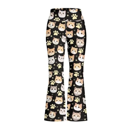 Girls Flare Leggings Casual Bootcut Yoga Pants for Kids High Waisted Bell Bottoms for Summer Spring4