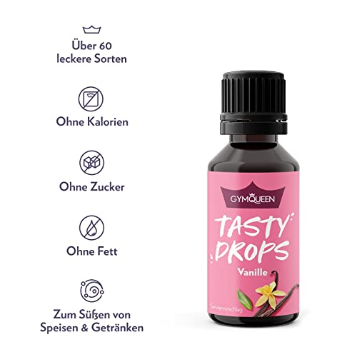 GymQueen Tasty Drops, 3x30ml, Blaubeer, Erdbeer, Himbeer, Flavour Drops ohne Kalorien – Bild 3