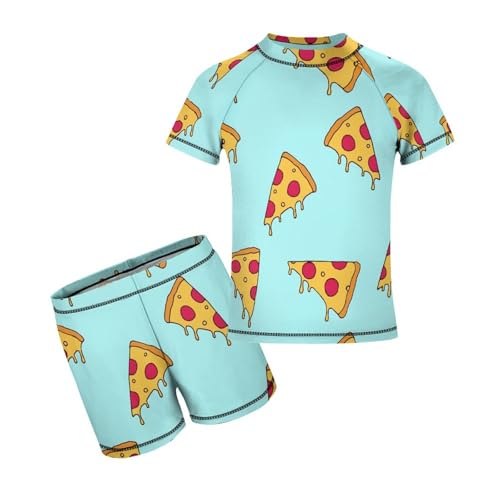 Pizza SliceChildren's Swimsuits Boys Two Piece Suit7-9Y（120cm）