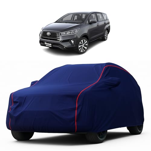 Image of Heavy-Duty Car Cover for Compatible with Toyota Innova Crysta (2016 to 2025 All Models) Deluxe Car Protection Cover - Waterproof & UV-Resistant All-Season Exterior Protection