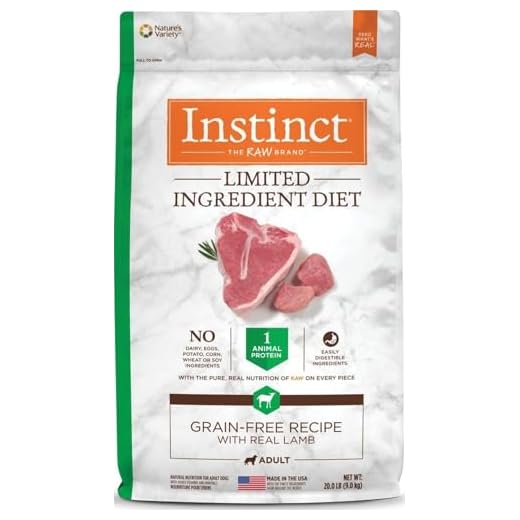 Instinct Limited Ingredient Diet, Natural Dry Dog Food, Grain Free Recipe - Real Lamb, 20 lb. Bag