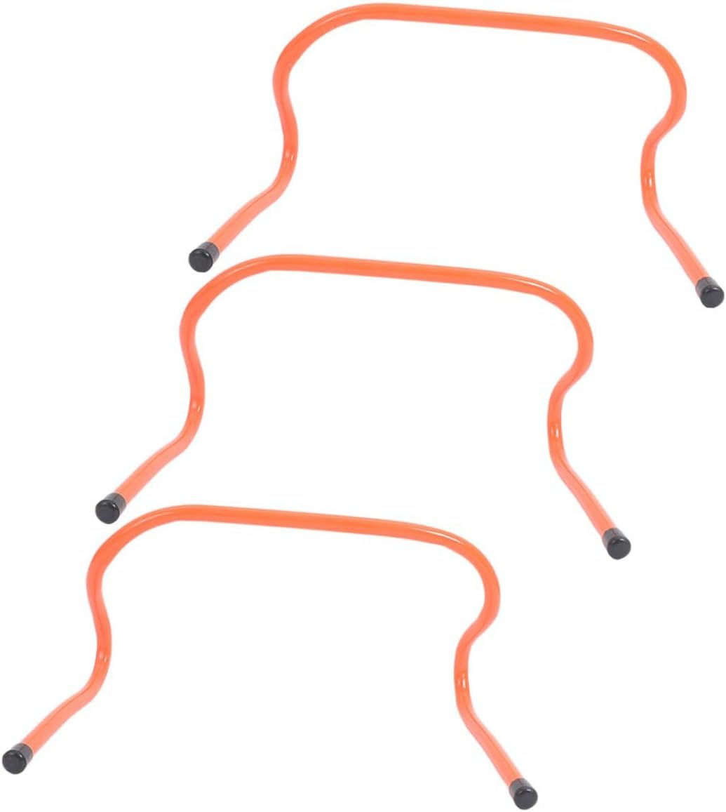 SOLUSTRE 3pcs Sports Agility Hurdles Set 15cm Plastic Speed Hurdle Training Equipment for Soccer Football Agility and Coordination Practice