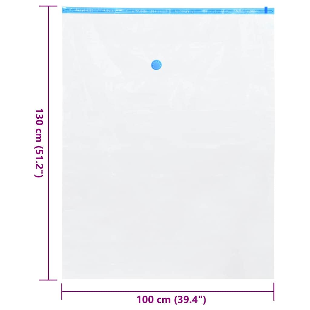 20 STK. Vakuumbeutel Set 130 x 100 cm, Transparente Aufbewahrungstaschen für Kleidung, Bettwäsche und Textilien, Platzsparende Vakuum-Beutel, Vakuumierbeutel zur Aufbewahrung