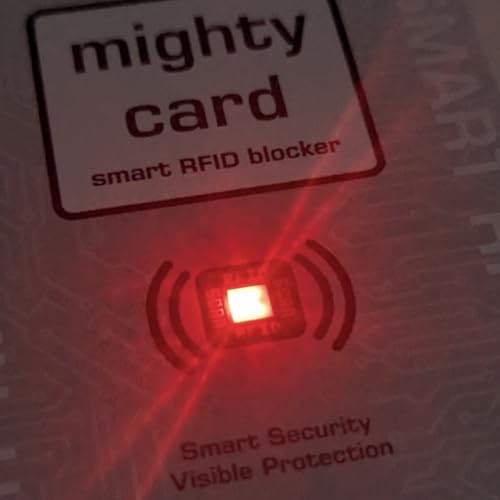 Smart RFID Card w LED Signal Detection - Blocks Wireless Skimming – Credit Card Protector for Wallets – Stops NFC/RFID Scanners – Skimming Protection4