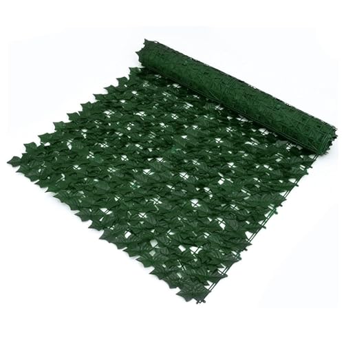 Künstliche Efeu Hecke 1x10m Wetterfest Grün Zaun für Garten Balkon...