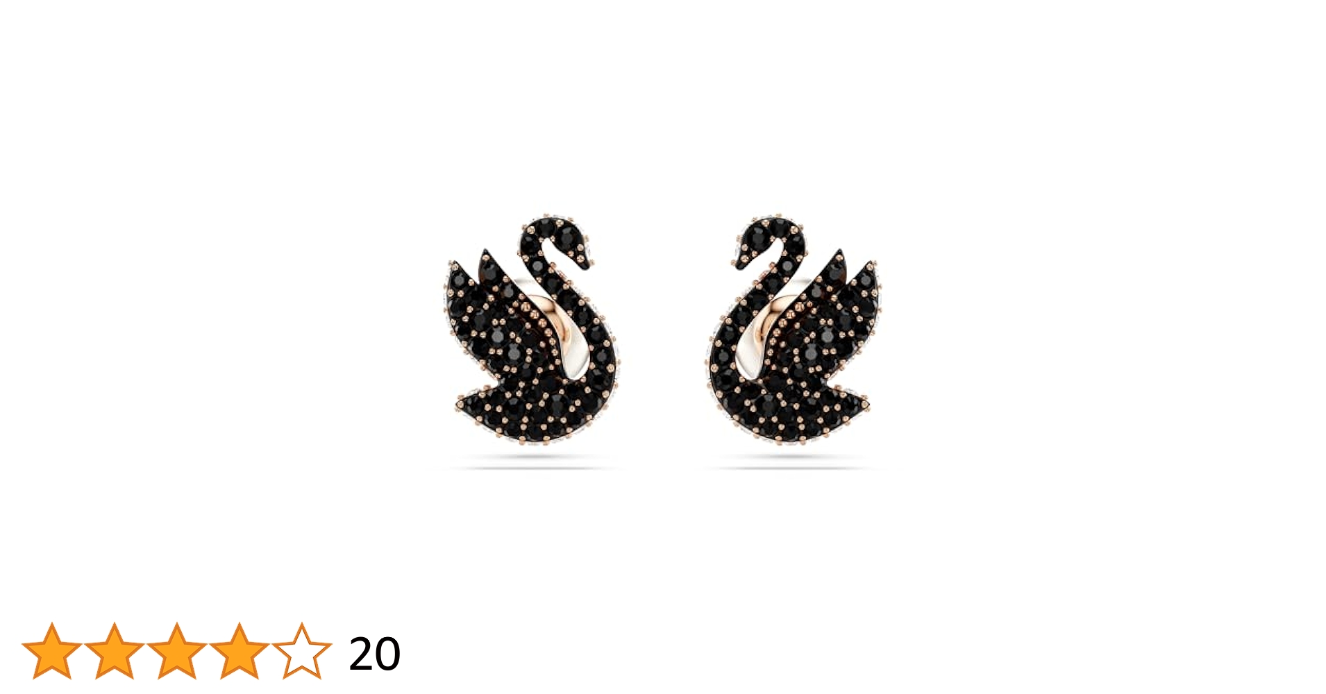 SWAROVSKI スワロフスキー　白鳥　ブラック　ピアス 楽天市場】スワロフスキー アイコニック スワン ピアス