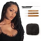 FAMILOCS Afro Kinky Bulk Human Hair for Natural Looking Dreadlock Extensions, Locs Repair, Twists an