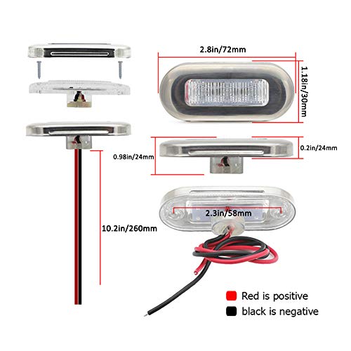 4 Peças Led Indicadores De Marcador Lateral Luz De Sinal Do Carro Freio Traseiro Luz Traseira Luz De