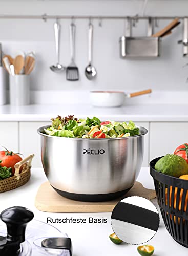 Salatschleuder Peclio Edelstahl 18/10 mit Kurbelantrieb