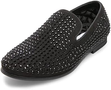 Steve Madden Boys Shoes Boy's Caviar Loafer, Black, 2 Little Kid