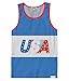 Tipsy Elves Men's USA Tank Top - American Flag Tank Top: X-Large Blue