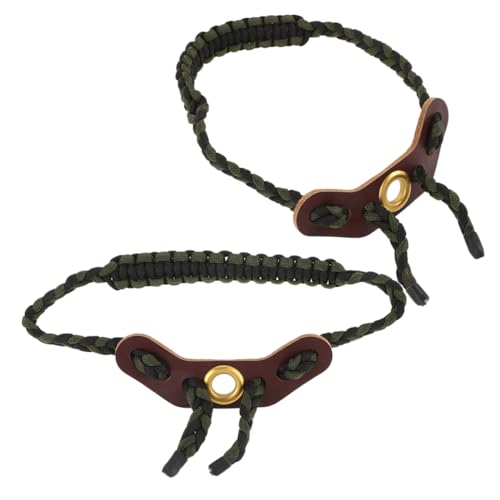 SUPVOX 2pcs Archery Hunting Wrist Sling Braided Target Gear Compound Bow Wrist Accessory Drop Design