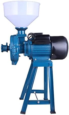 1500W Electric Grain Mill Grinder - Commercial Grinding Mill Crusher for Flour, Rice, Corn, Coffee & Wheat - Dry Feed Milling Machine with Funnel