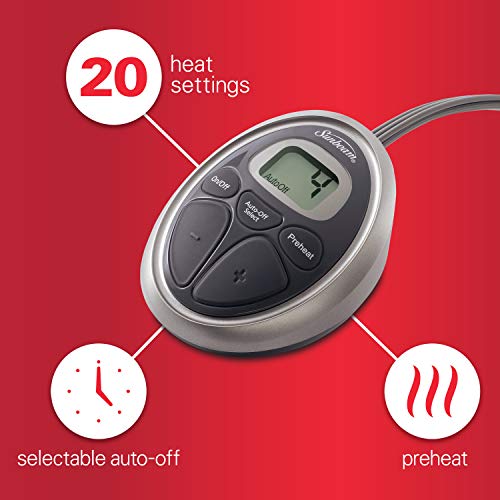 image for Sunbeam Heated Mattress Pad | Water-Resistant, 10 Heat Settings , Whit