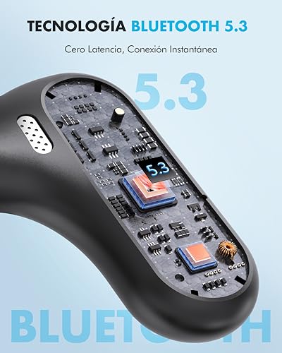 EUQQ-Auriculares-Inalambricos-Auriculares-Bluetooth-53-Deportivos-con-Gancho-de-la-Oreja-40H-de-ReproduccionLlamada-ENC-HD-Profundamente-Bajo-Pantalla-LED-Ajuste-Comodo-IPX7-Impermeable