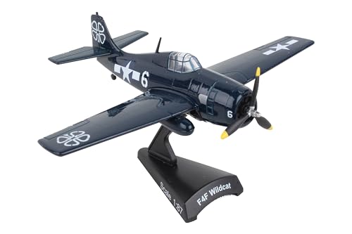Daron Postage Stamp PS5351-3 F4F Wildcat USN USS Petrof Bat #6 1/87 Scale Diecast Display Model with Stand