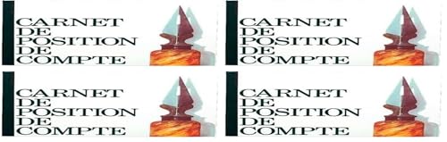 Piqûre position de compte Exacompta 13502E format poche horizontal 40 pages lot de 4