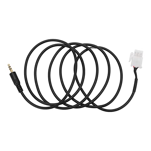 Acouto Cabo AUX de Motocicleta Jack de 3 pinos a 3,5 mm Acessório de cabo adaptador de áudio do moto