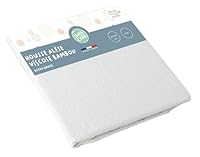 babyCalin - Matratzenbezug aus extra weicher Viskose - 40x80 cm Weiß