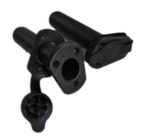 RIYIN 2 pcs Plastic Flush Mount Fishing Boat Rod Holder and Cap Cover Kayak