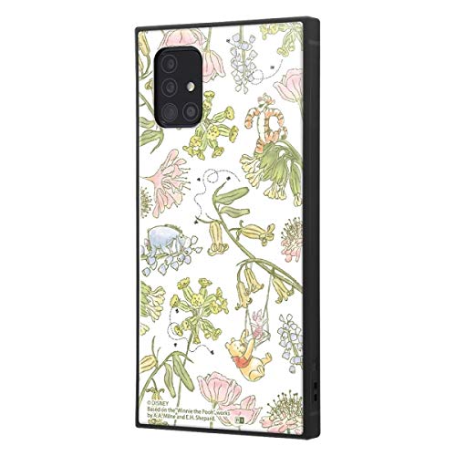 GalaxyA51 ケース Galaxy A51 5G カバー ディズニー キャラクター ハイブリッド ケース KAKU 耐衝撃 [ ストラップ ホール 付き ] スクエア 軽量 くまのプーさん/ナチュラル