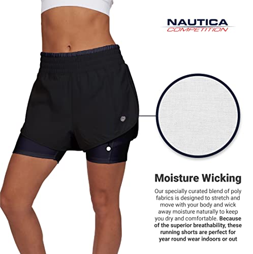 Women's Running Shorts Elastic High Waisted Dry-Fit Moisture Wicking Performance Workout Athletic Biker Compression Pocket4